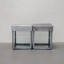 画像をギャラリービューアに読み込む, Glass Box w/recycle Steel Lid - Cotton Swab