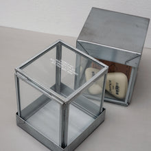 画像をギャラリービューアに読み込む, Glass Box w/recycle Steel Lid - Cotton Swab