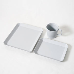 TY Square Plate 165 - Grey