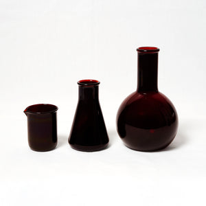 Flask Round - Dark Amber 500