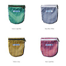 画像をギャラリービューアに読み込む, School Tie Fabric Semicircle Pouch
