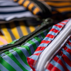School Tie Fabric Semicircle Pouch