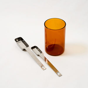 Square Measure Spoon & Vision Glass Amber