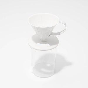 Stainless Coffee Dripper - White